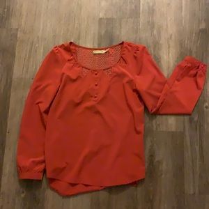 Altar’d state Burnt orange blouse
